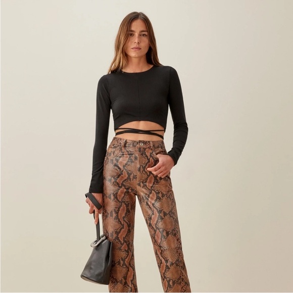 Reformation Pauline Wrap Top - Size Small - Picture 2 of 7